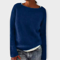 Fiona | Vintage Islandpullover – Blau