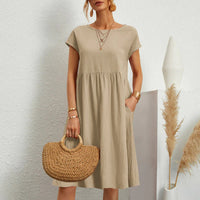 Luna® | Ibiza Mode stilvolle Frauen Kleid für den Sommer – Beige