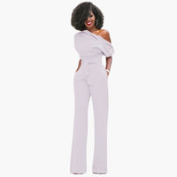 Sofie | Ein-Schulter-Overall für Damen – Weiß