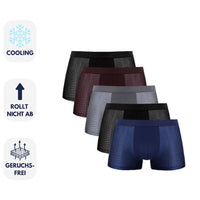 Sommerfrische Boxershorts für Herren - Atmungsaktive Kühlende Unterhosen (5er-Pack) – Mix