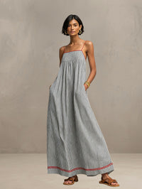 Janne | Sommer-Maxikleid – Schwarz