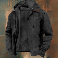 Emerich® | Kapuzenjacke mit Reißverschluss – Schwarz