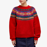 Caterina® | Bequemer Eleganter Pullover – Rot