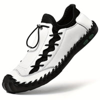 Razam – Lederturnschuh Mit Rutschfester Sohle – Weiß