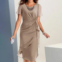 Velia - Stilvolles Freizeitkleid – Khaki