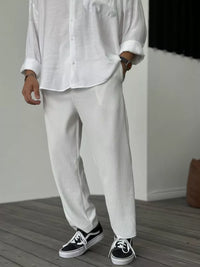 JOACHIM - ELEGANTE KOMFORTHOSE – Weiß
