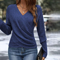 GESINE - WICKEL-PULLOVER AUS STRICK – Blau