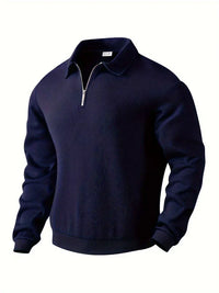 Maximilian – Moderner Pullover im Vintage-Stil – Blau
