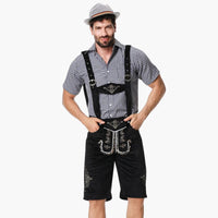 Traditionelle Lederhosen für Herren - Oktoberfest 2025 – Schwarz