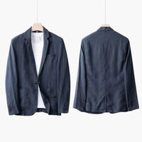 Herren Anzugset mit Blazer und Hose für Frühling Sommer – Dunkelblau