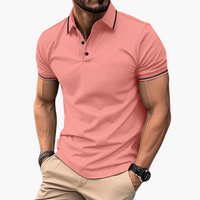 Polo-Shirt für Männer mit kurzem Ärmel - Freizeitmode – Wassermelone Rot