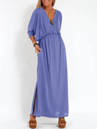 Sandrine | Leichte und fließende Sommerkleid – Violett