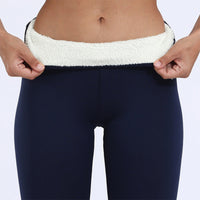 Yieseth | Erhöhte Komfort-Leggings aus dickem Samt – Marine
