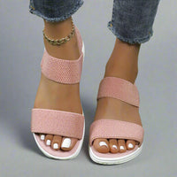 Ortrun | Elegante Bequeme Orthopädische Sandalen – Rosa