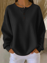 Snuvé™ - Einzelnes Sweatshirt mit Rundhalsausschnitt – Schwarz