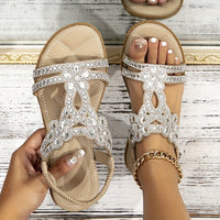 Andrea | Boho-Orthopädische Sandalen – Aprikose