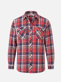 Julian | Herren Flanell Karo Hemd – Hellrosa