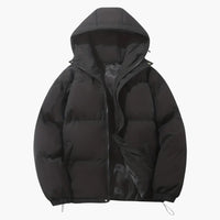 Lara | Gefütterte Winterjacke mit Kapuze – Schwarz