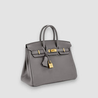 Bergener | Luxus Lederhandtasche – Grau
