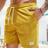 Joshua | Herren Legere strukturierte Shorts – Gelb