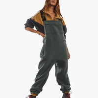 Alina | Verstellbarer Fleece-Overall aus Cordstoff – Grau