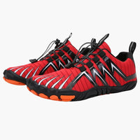 Unisex Flache Barfuß schuhe mit Fünf-Zehen-Design und rutschfester Sohle – Rot