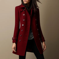 Laura™ | Trendige Damenjacke mit Knöpfen – Rot