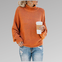 Natascha | Lockerer Winter Strickpullover – Orange