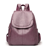 Kristlaug | Eleganter und leichter Rucksack in zartem Weißton – Violett