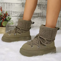 Snomi - Gemütliche Winterschuhe – Olivgrün