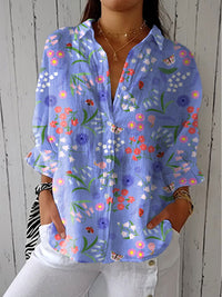 Leanna | Bloom Meadow Bluse – Lila