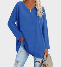 | Stylischer Langarmpullover für Ein Elegantes Alltagsoutfit – Blau