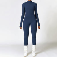 Gillian - Langarm-Jumpsuit – Blau