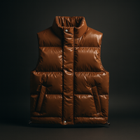 Ravello Quilted Puffer Vest – Braun
