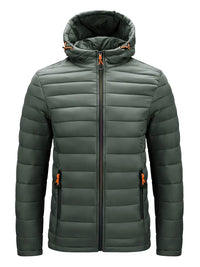 Clemens® | Elegante Jacke mit Kapuze – Grün