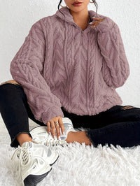 IRMA - PULLOVER MIT REISSVERSCHLUSS – Lila