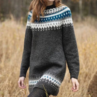 PULLOVER AUS ISLÄNDISCHEM TEXTIL | ELEGANT UND BEQUEM – Grau