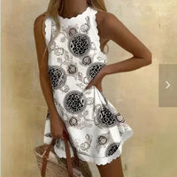 Kurzes Sommerkleid – Grau