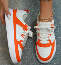 Air Sneaker für Damen - Trendige Bequeme Sommerschuhe mit luftigen Sohlen – Orange