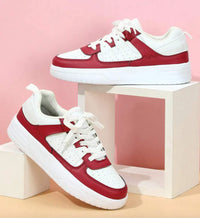 Air Sneaker für Damen - Trendige Bequeme Sommerschuhe mit luftigen Sohlen – Rot