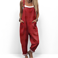 Gladys - Eleganter und komfortabler Jumpsuit – Rot
