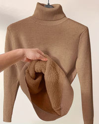 Mara | Warmer Rollkragenpullover weich & modern – Dunkelbraun