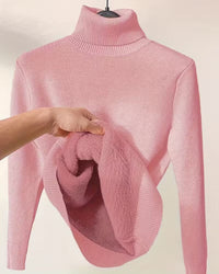 Mara | Warmer Rollkragenpullover weich & modern – Rosa