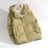 Reinora | Quilted Down Jacke – Leichte Daunenjacke für eleganten Komfort – Grün