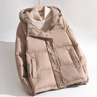 Reinora | Quilted Down Jacke – Leichte Daunenjacke für eleganten Komfort – Beige