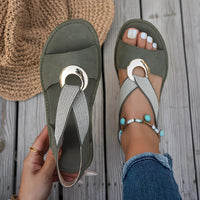 Luna | Bequeme Küstensandalen mit ergonomischem Fußbett – Khaki