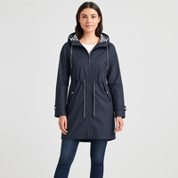 Aveline | Stilvolle wasserdichte Damenmodejacke – Dunkelblau
