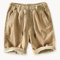 IMMANUEL – VERSTELLBARE CORDSHORTS – Khaki