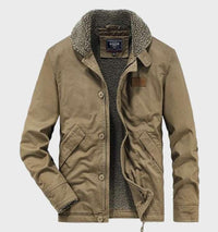 Rervonha | Schnittschutzjacke mit Taschen und Reißverschluss 100% Baumwolle – Braun