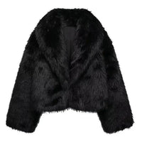 Withese | Kurze Pelzjacke für Damen – Schwarz